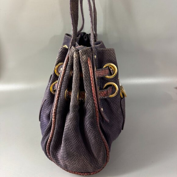 Authentic Vintage Jmmy Choo Ramona Embossed Snake Skin Purse - Picture 8 of 14